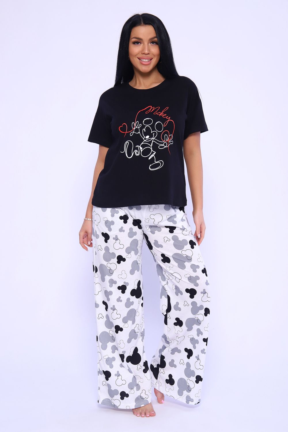 Костюм 71098 - черно-белый