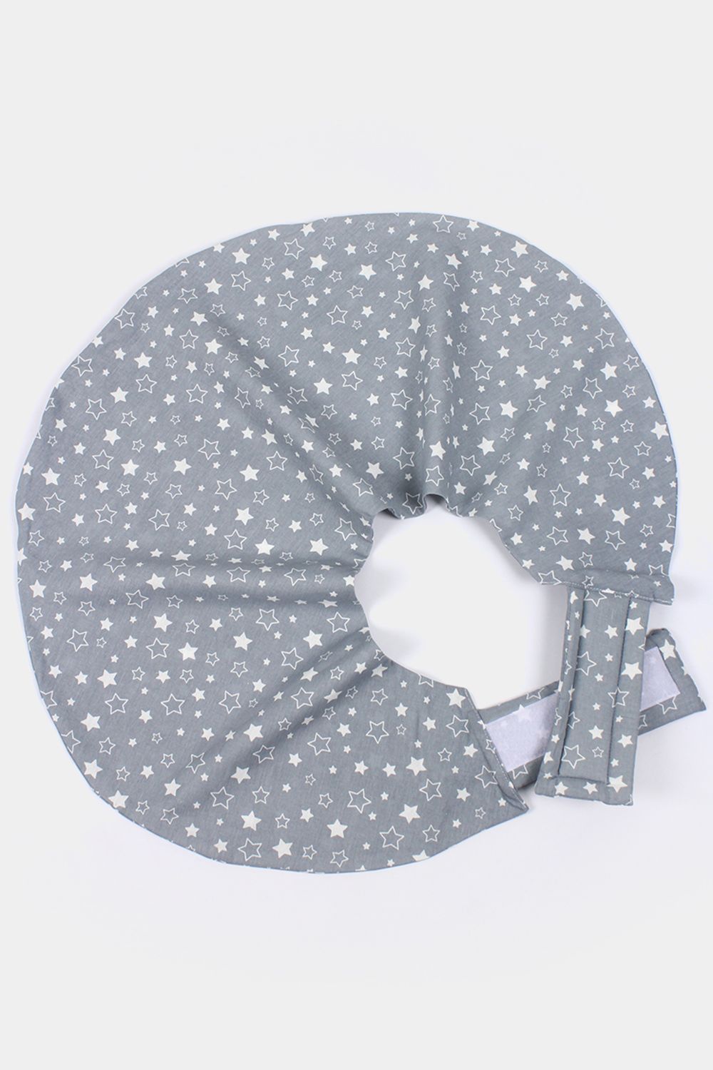 Чехол на подушку для кормления на липучке арт. ЧХ-ПД-К - звездное-небо-серое