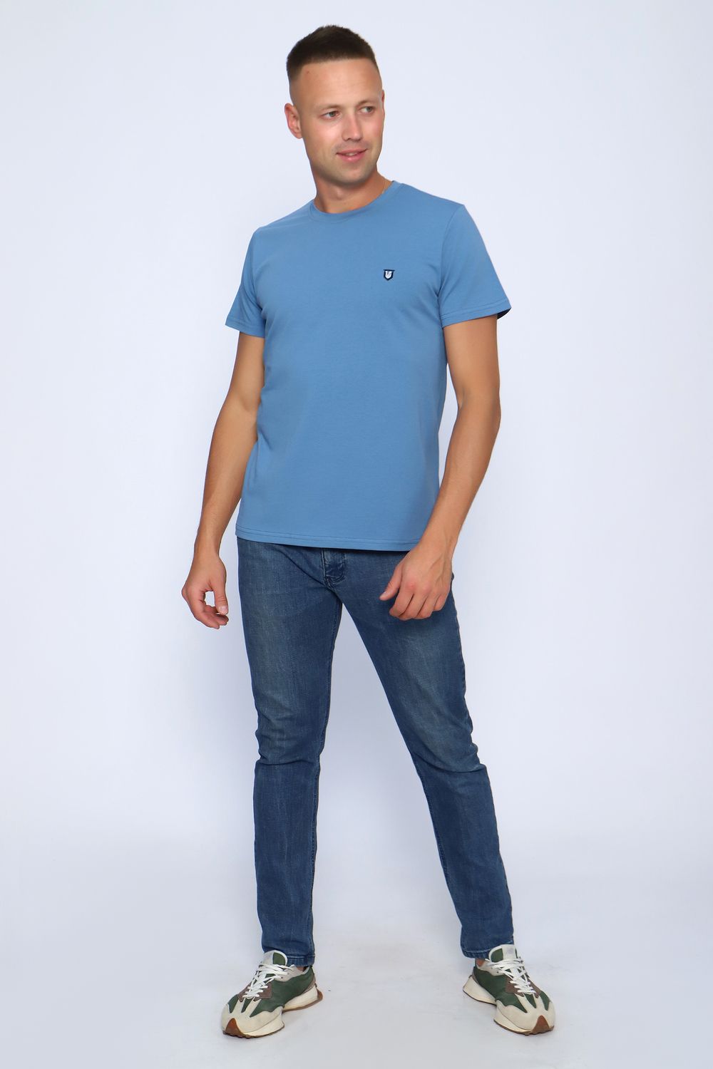 Футболка мужская 86075 - голубой