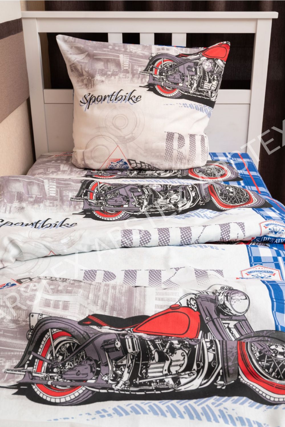 КПБ Спортбайк1 бязь 1,5сп с 1 наволочкой