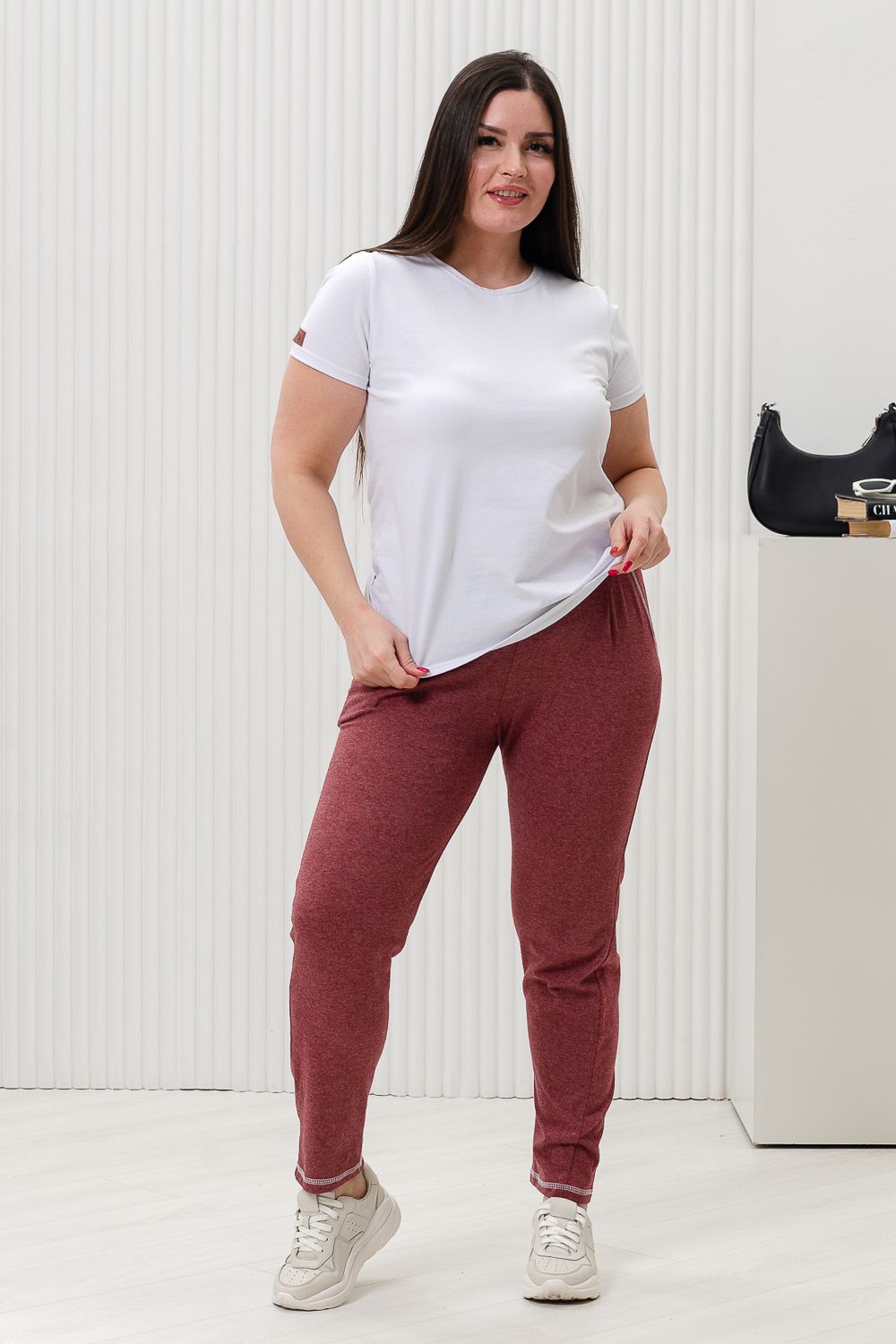 Брюки 7120 - бордовый