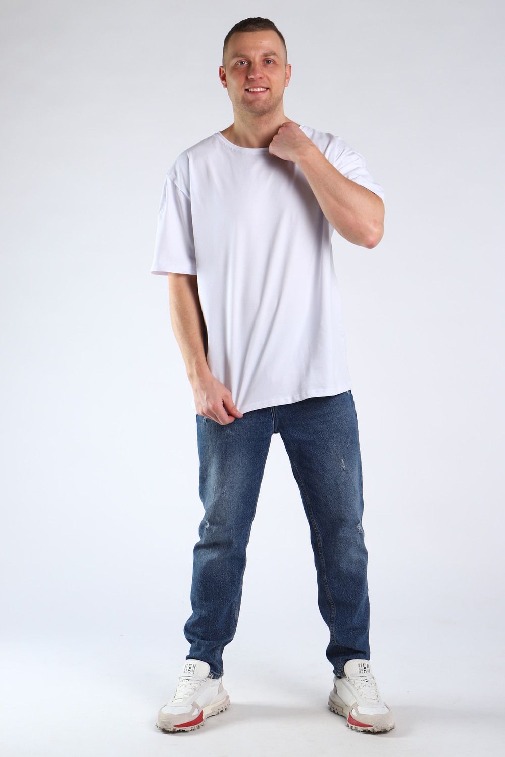 Футболка удлиненная Арт. 791 - белый