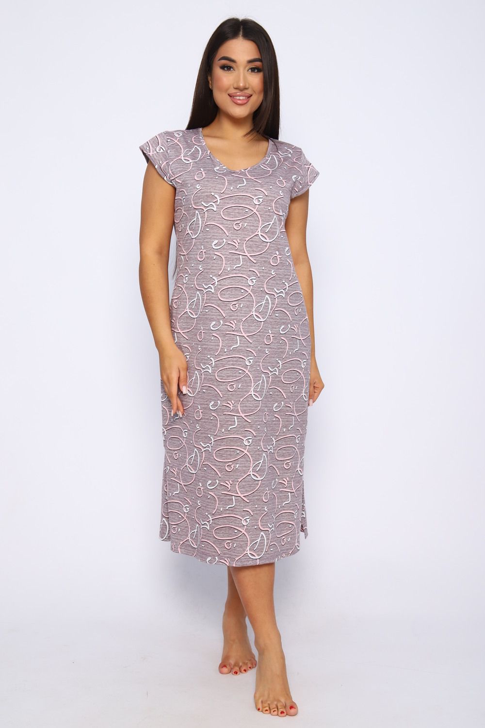 Платье 015 Бренд Rozhkova KV - пудра