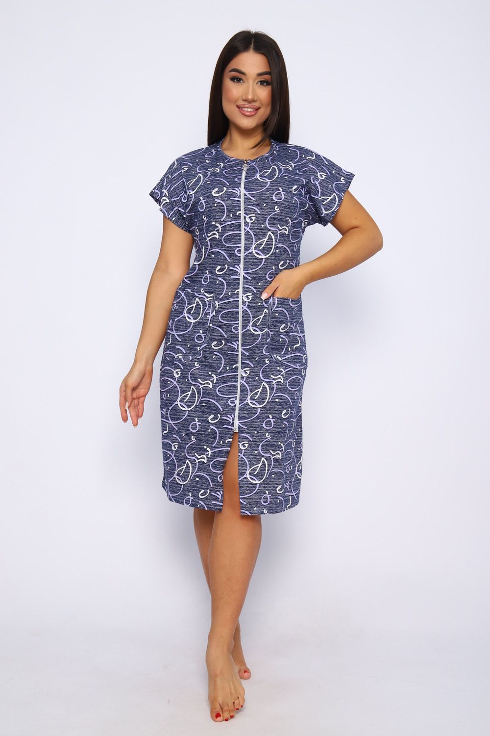 Халат 14 Бренд Rozhkova KV - синий