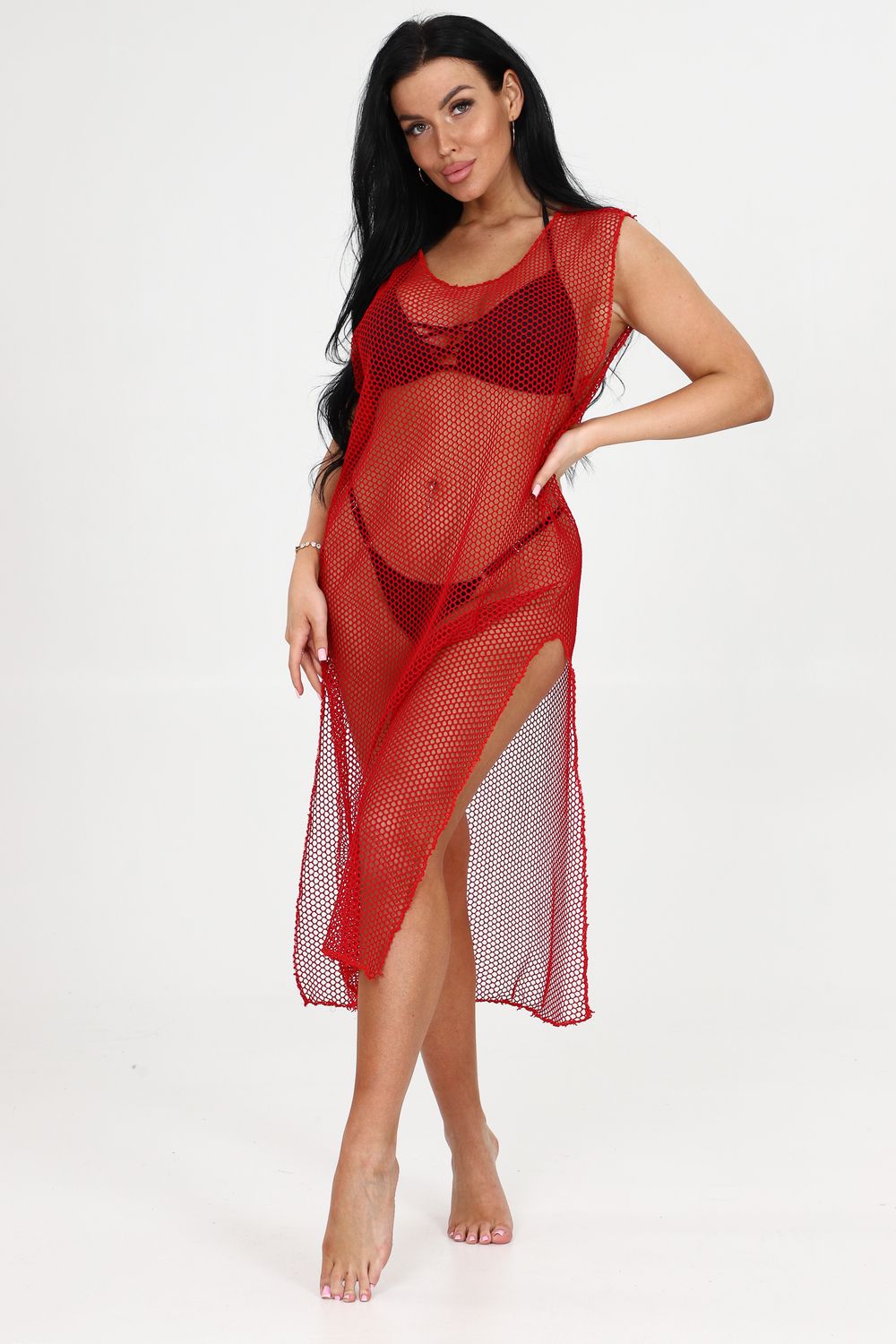 Туника пляжная 52308 - красный