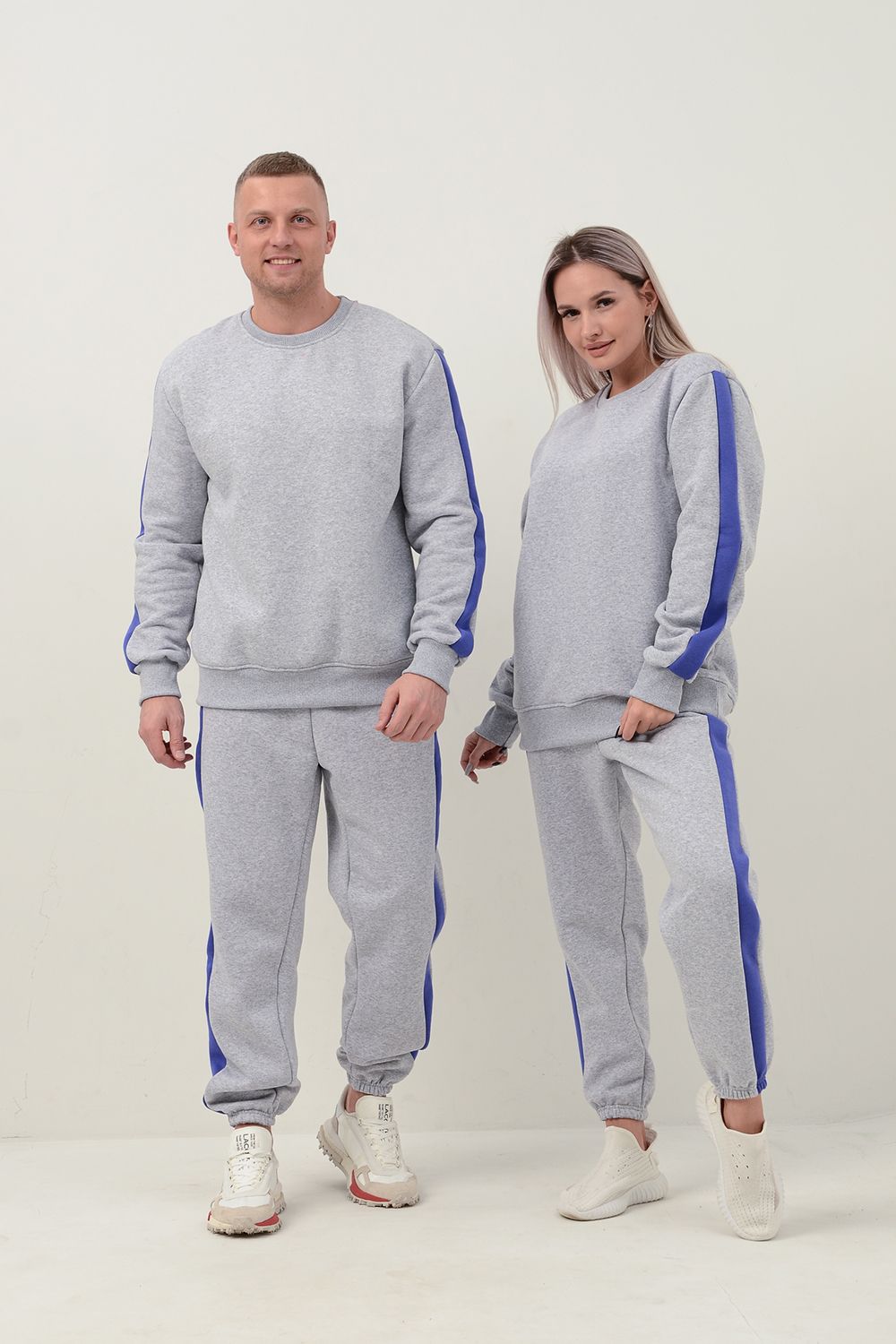 костюм 70090 - серый меланж