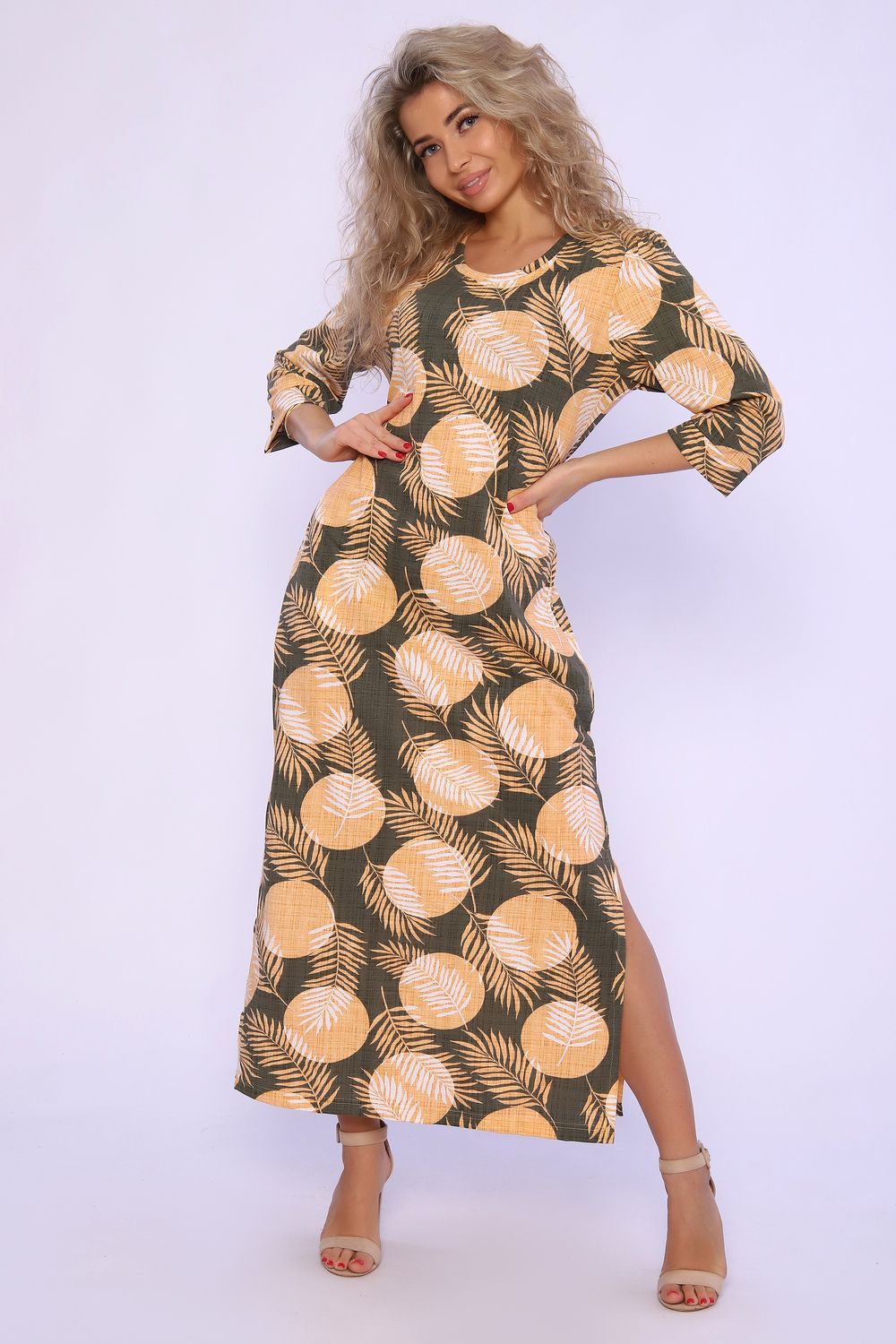 Платье 89391 - оранжевый