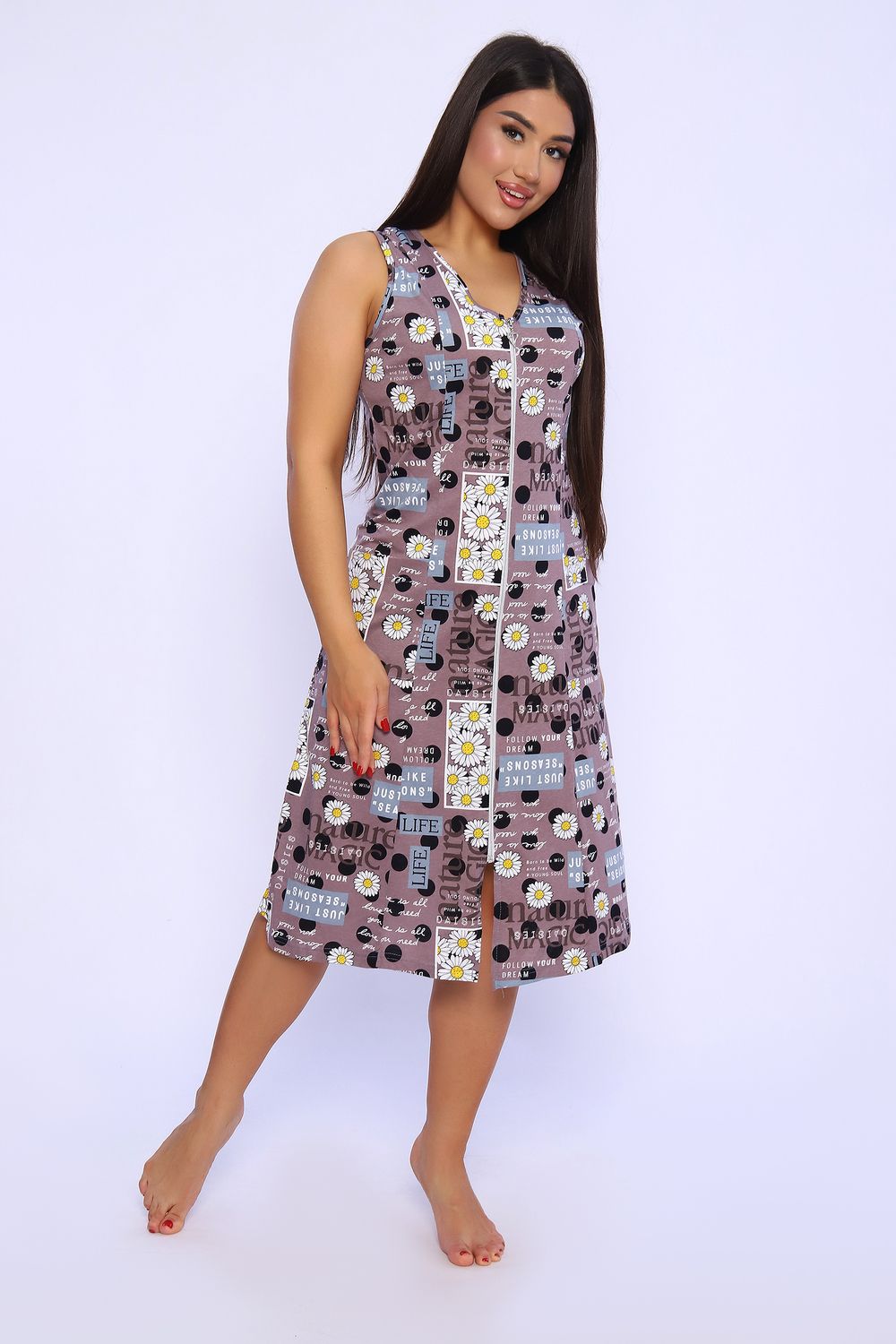 Халат 18 Бренд Rozhkova KV - коричневый