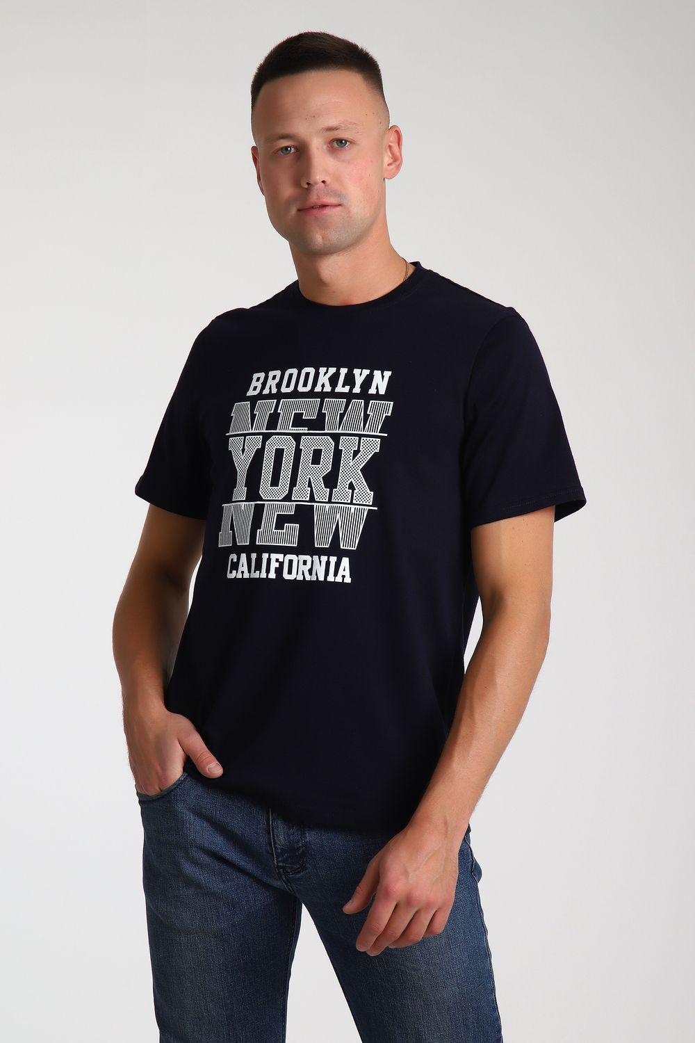 Футболка 55088 - темно-синий