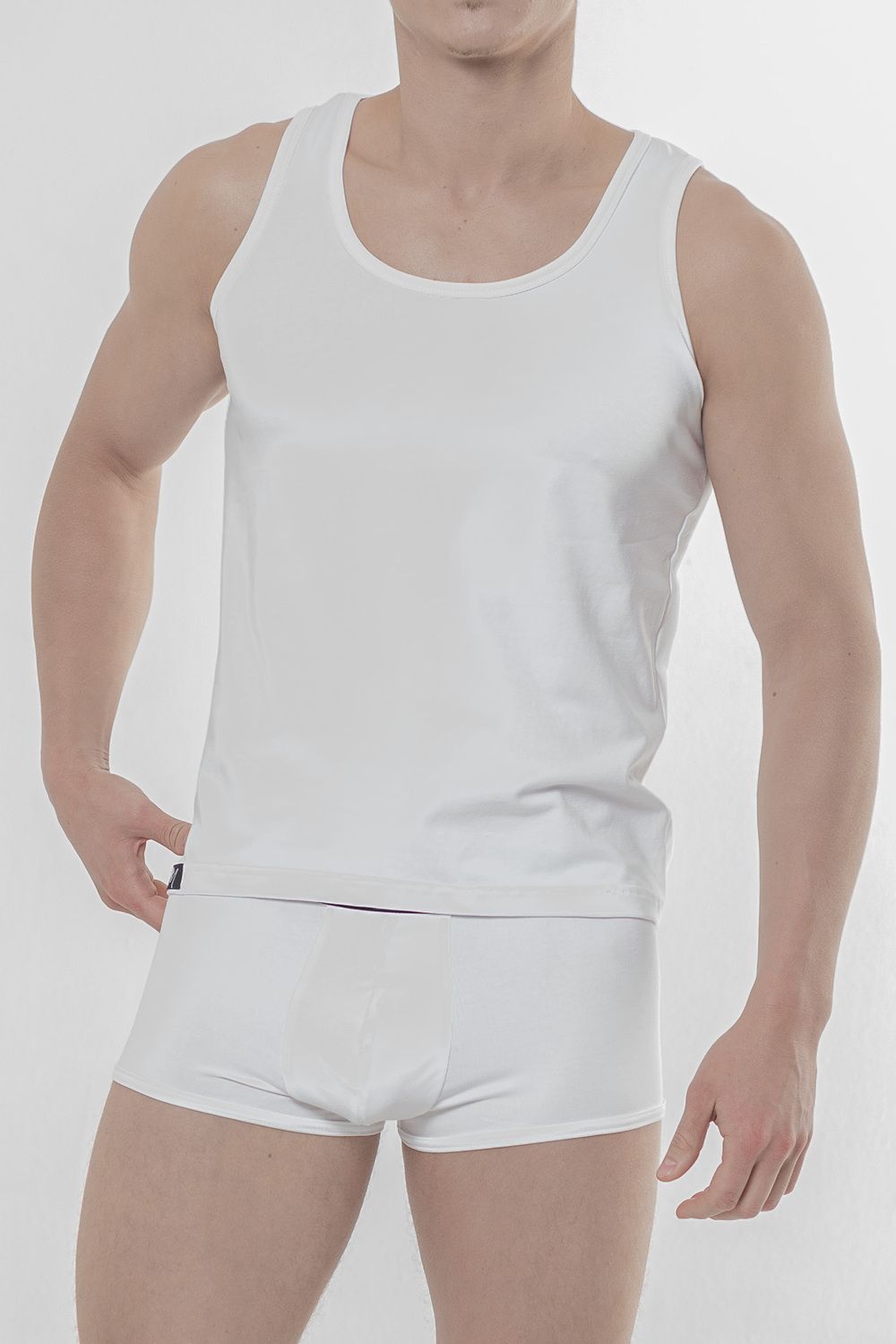 Майка мужская ММЭ - белый