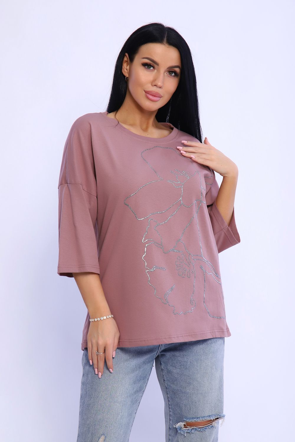 Туника 80028 - лиловый