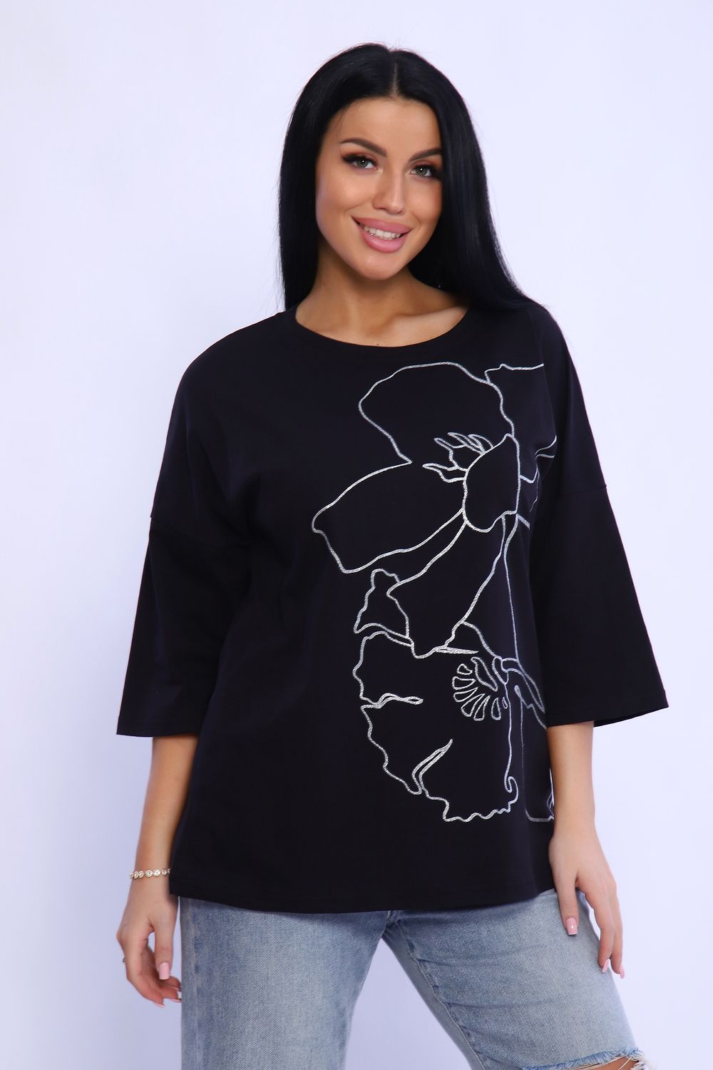 Туника 80028 - черный