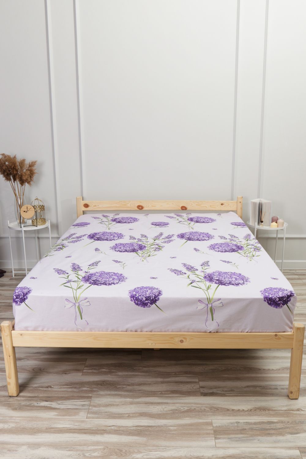 Простыня бязь ГОСТ Аметист - сиреневый