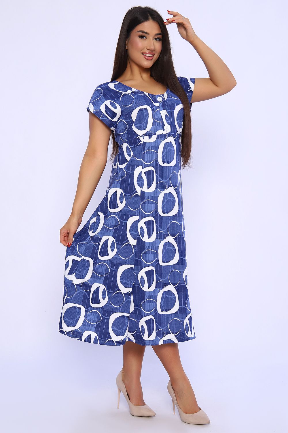 Платье 020 - синий