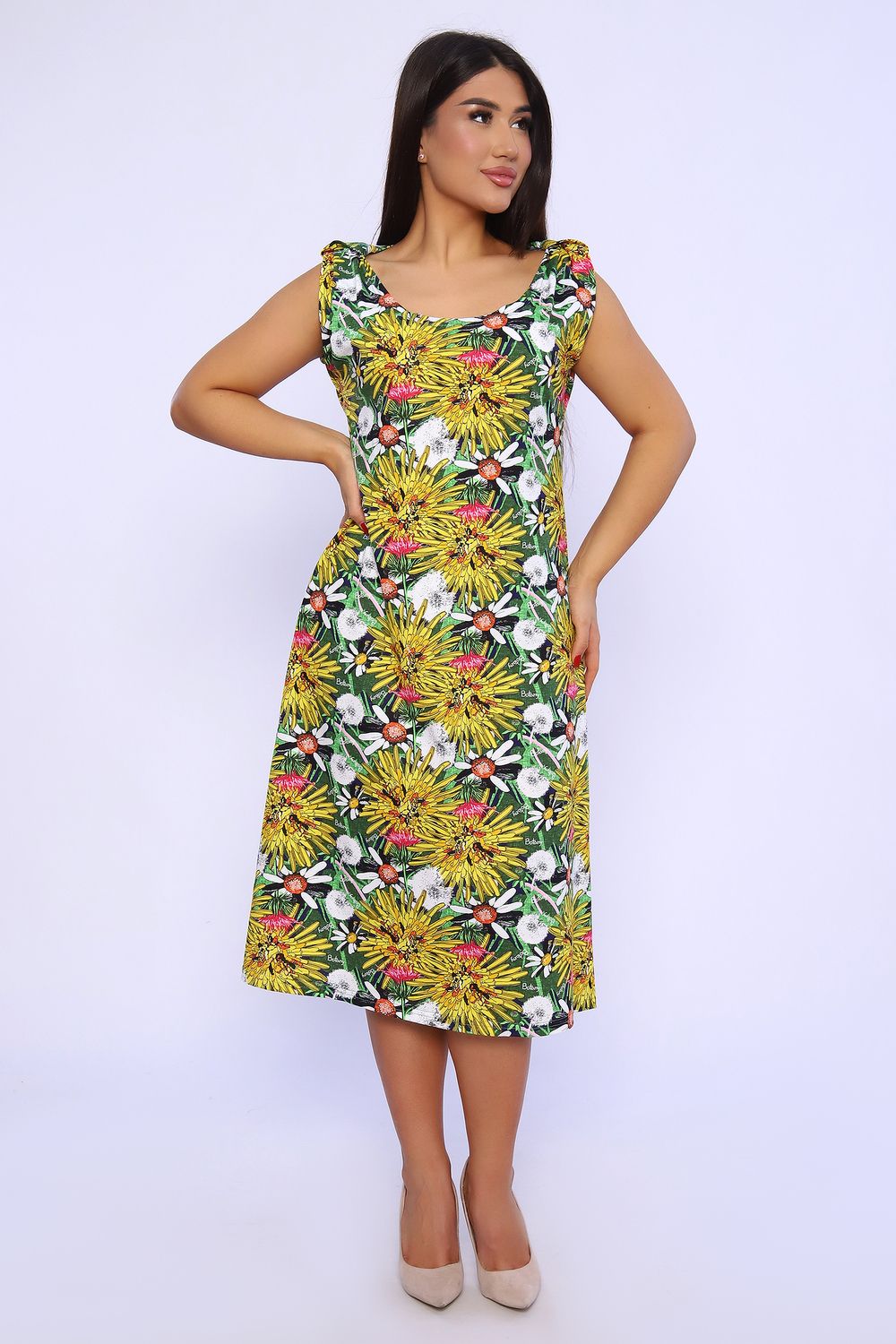 Платье 019 - желтый