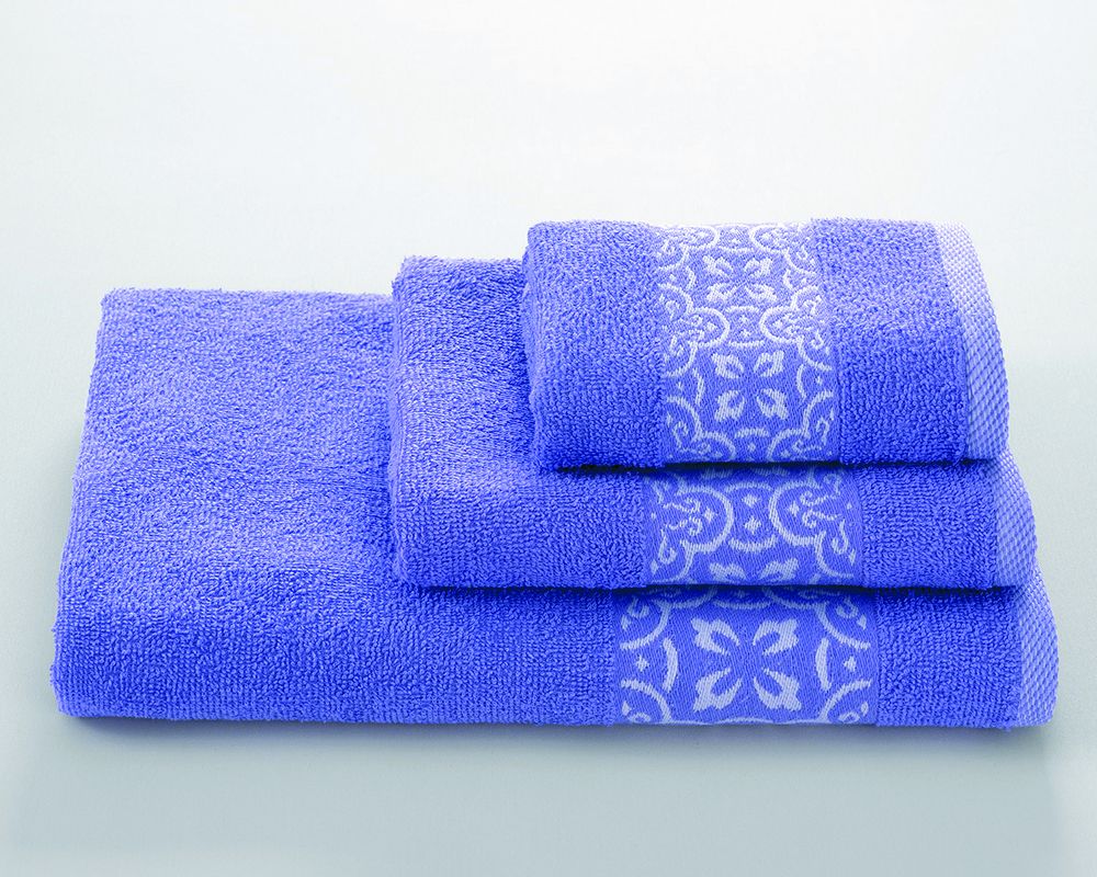 Полотенце махровое Мозайка - сиреневый