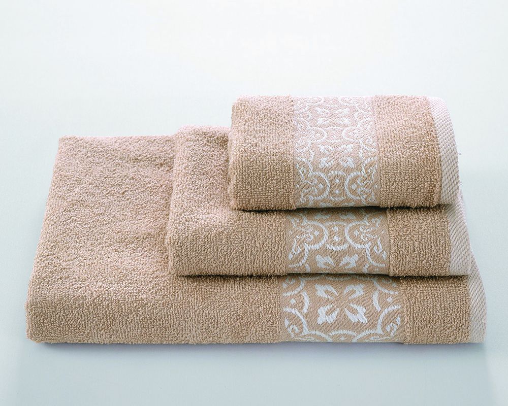 Полотенце махровое Мозайка - какао