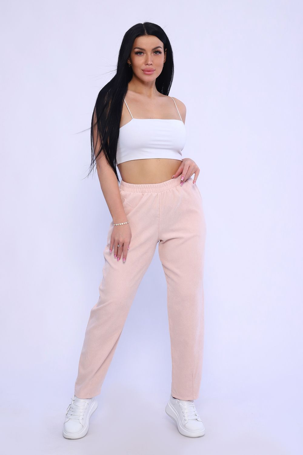 Брюки женские 82051 - пудра