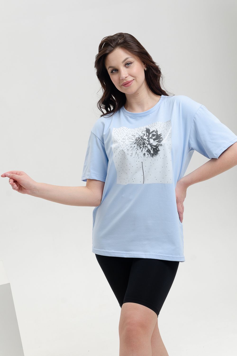 Футболка 27 Бренд Rozhkova KV - голубой