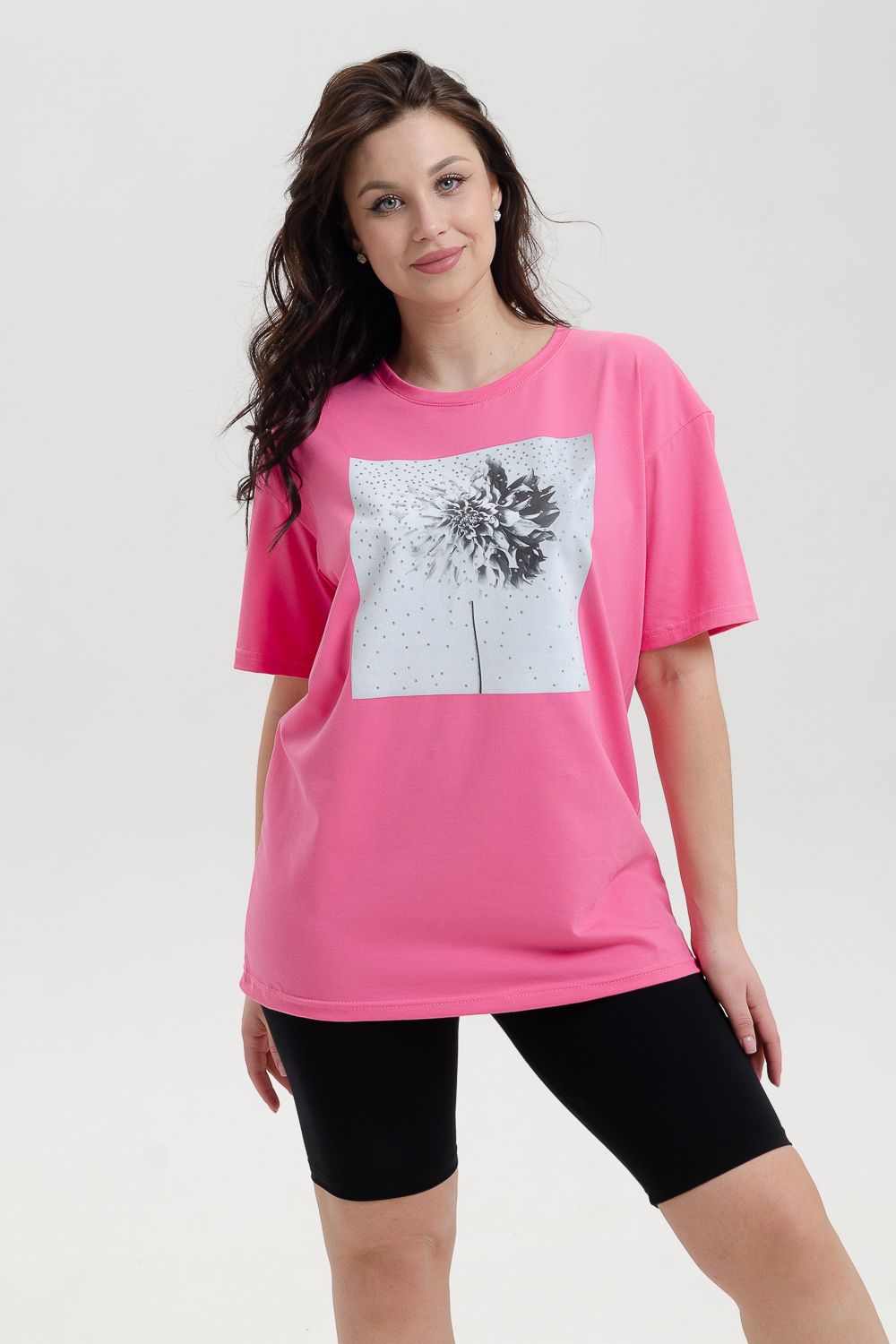 Футболка 27 Бренд Rozhkova KV - фуксия