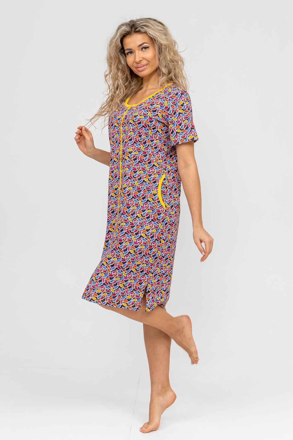 Халат 36716 - огурцы