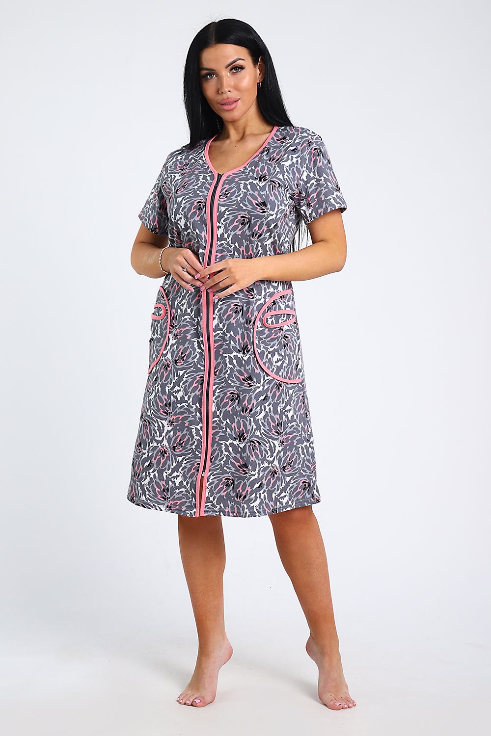 Халат женский  82055 - серый