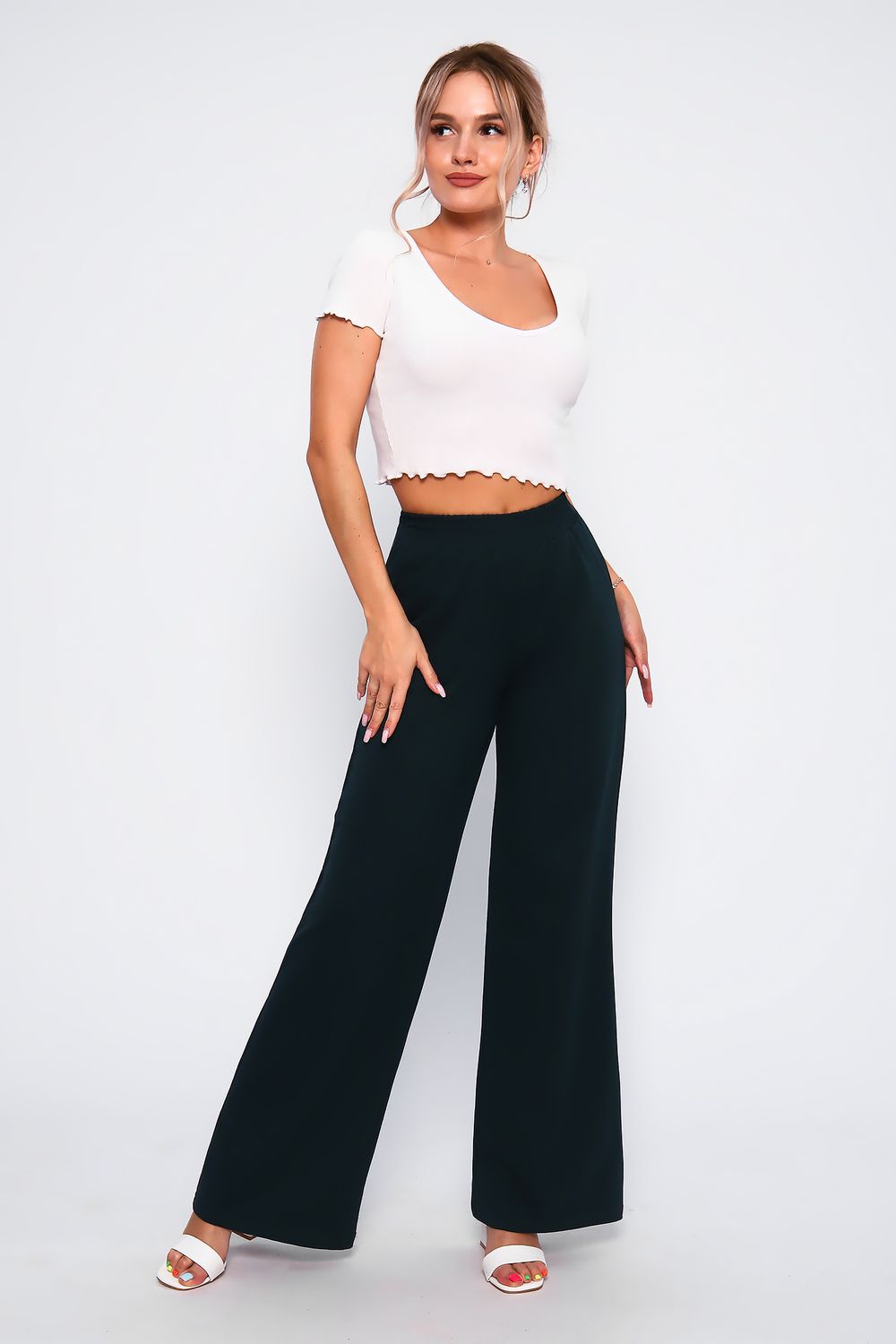 Брюки 45606 - зеленый