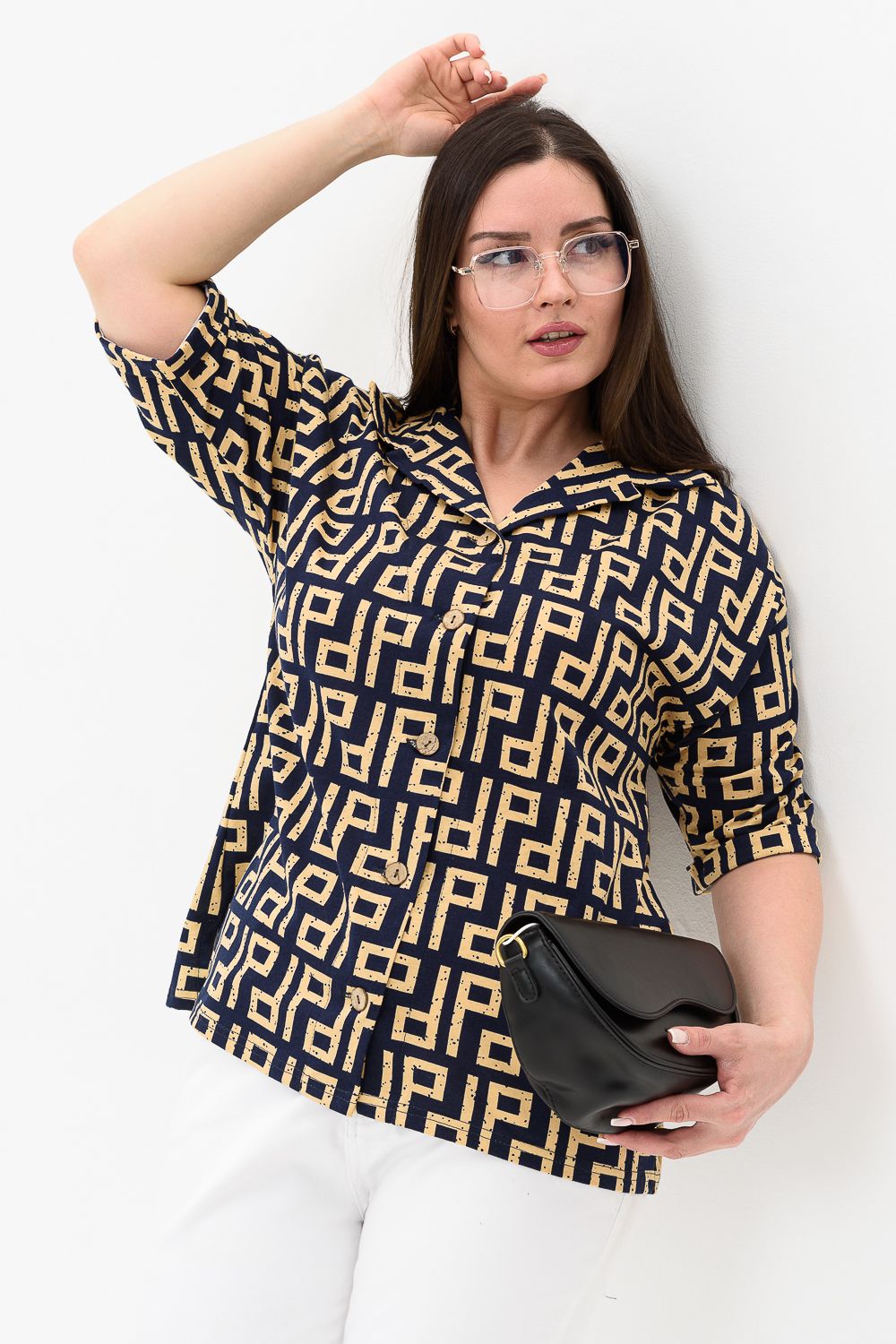 Рубашка 21603 - джинс