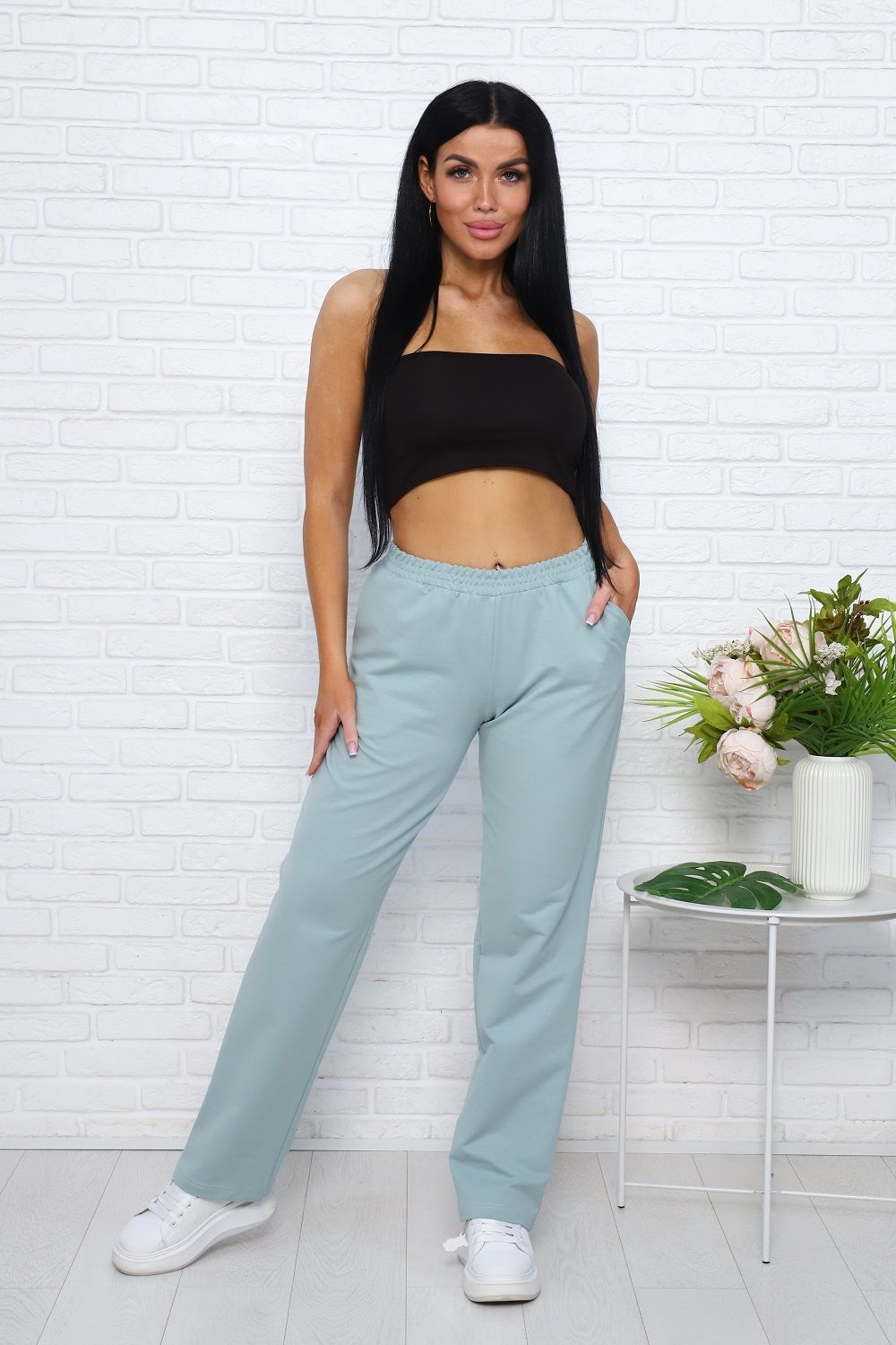 Брюки 57147 - зеленый