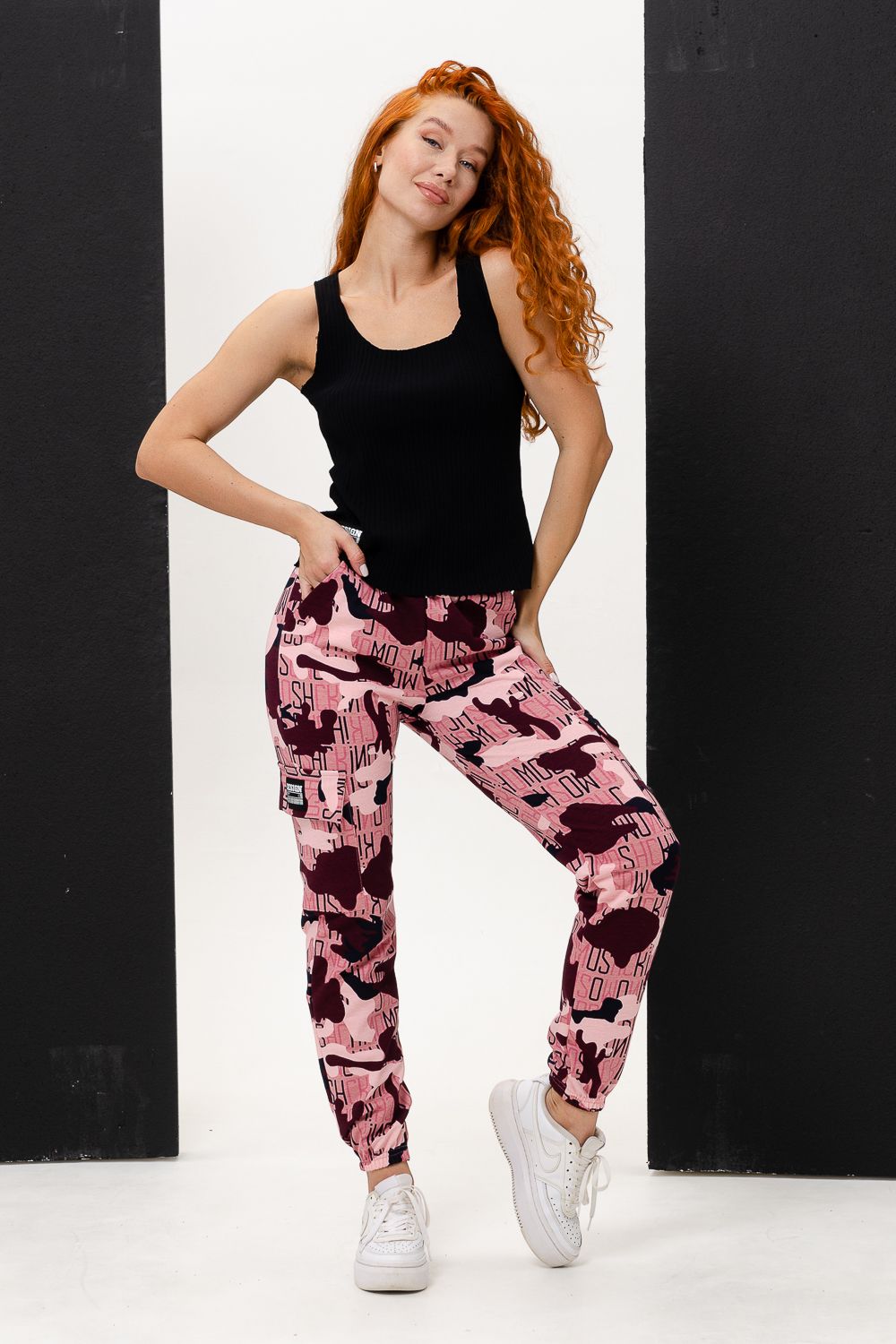 Брюки женские 8468 - камуфляж