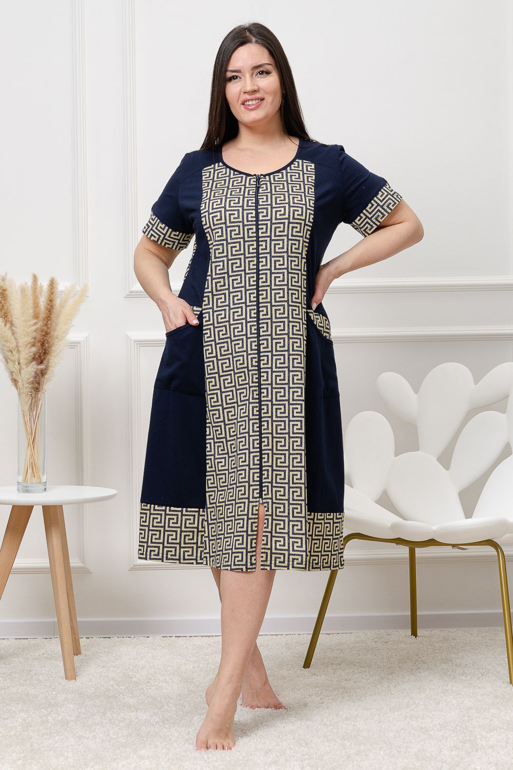 Халат женский 8464 - меандр