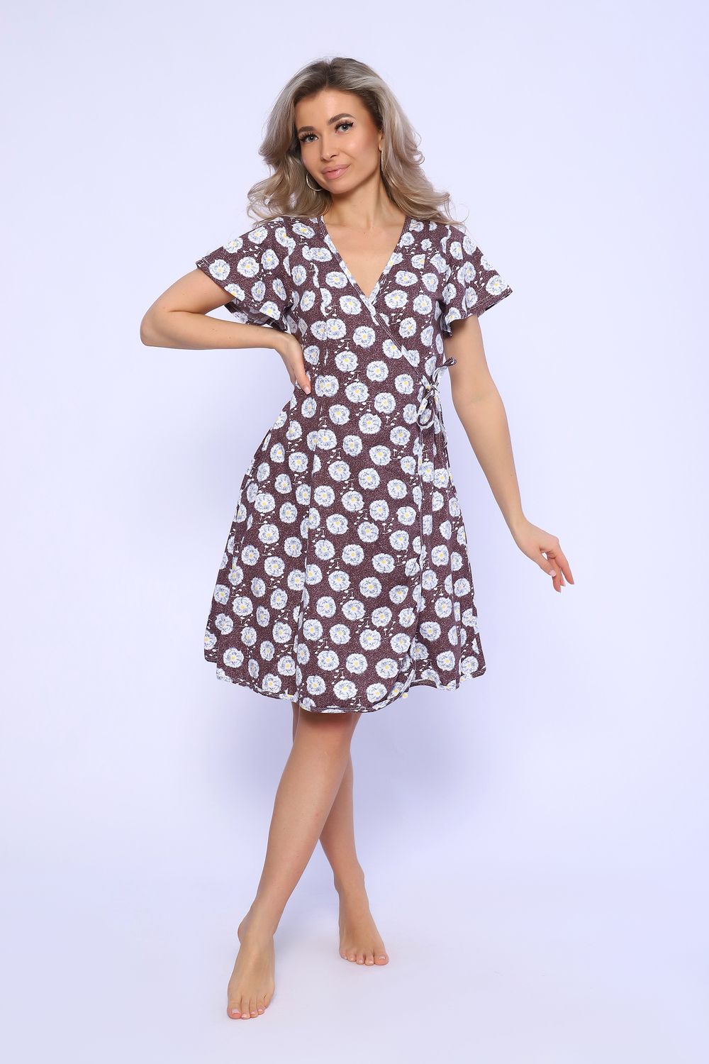 Халат 13152 - коричневый