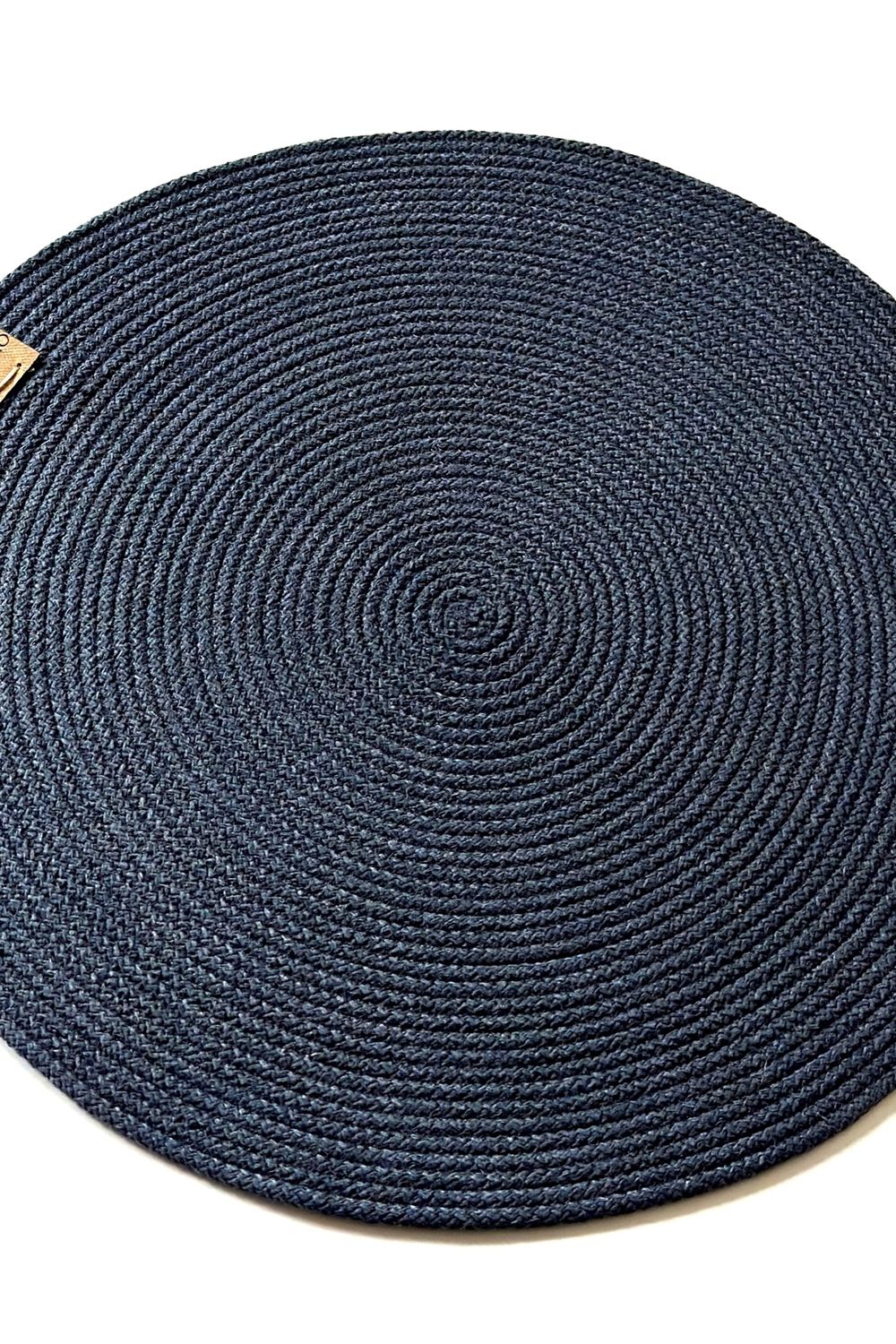 Сервировочная салфетка круглая 17102 - серо-синий