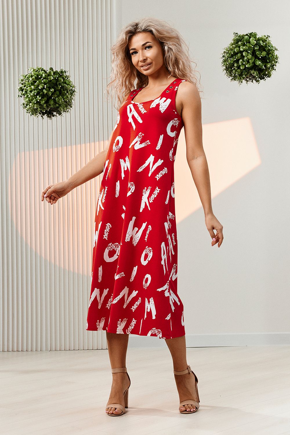 Сарафан 8385 - красный