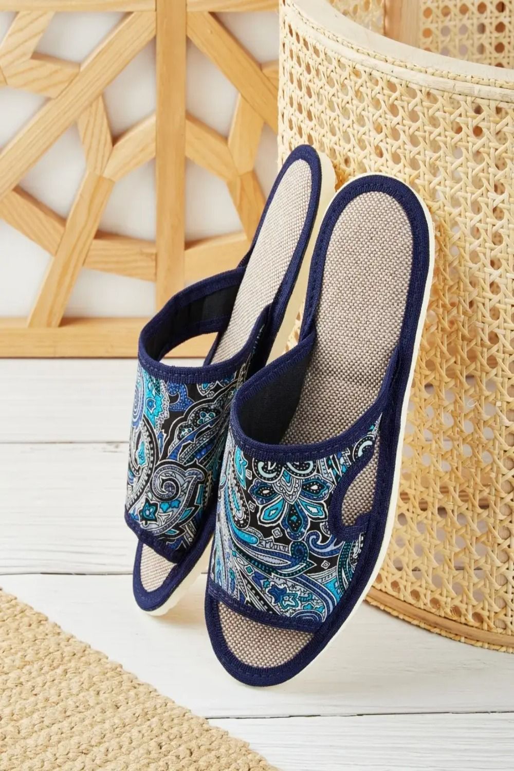 Тапочки женские арт.116 - синий