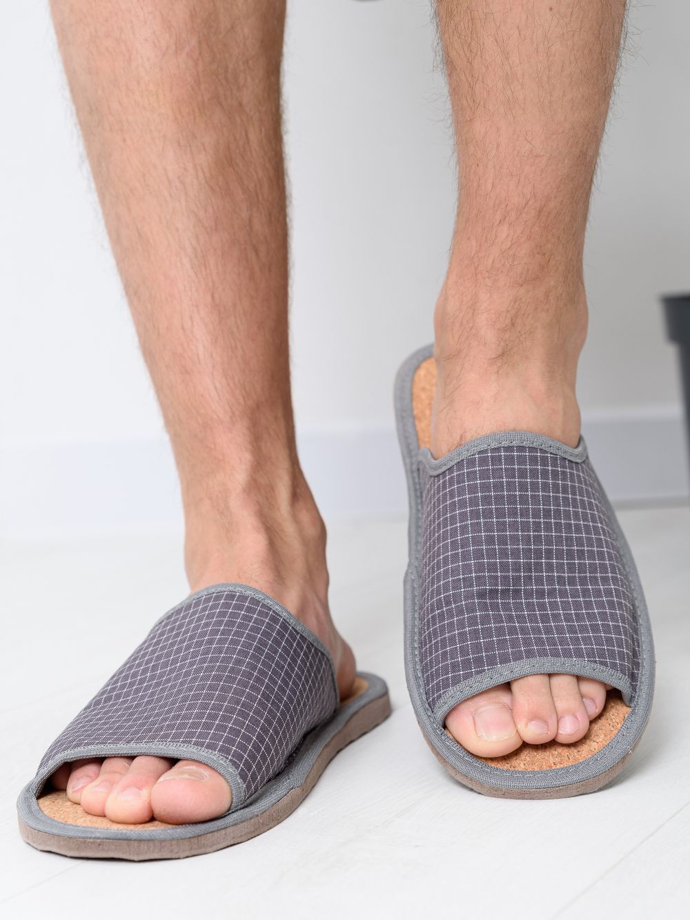 Тапочки мужские арт.114п - серый