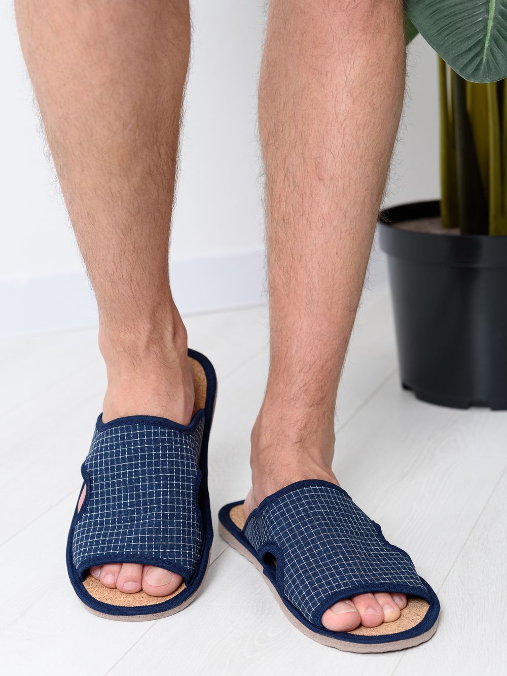 Тапочки мужские арт.108п - синий