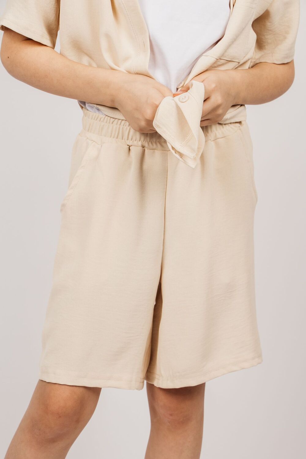 Шорты для девочки 0211 - бежевый