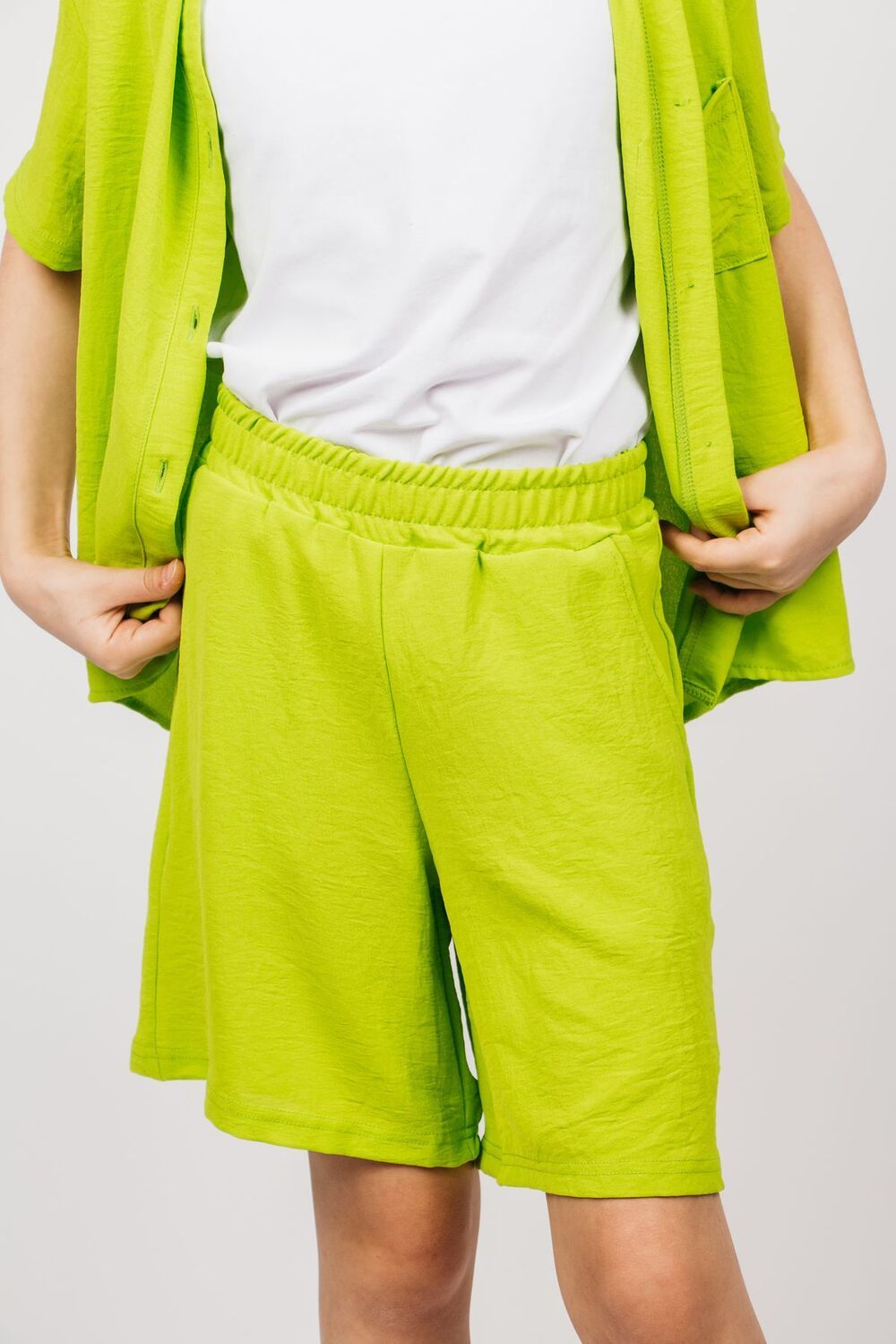 Шорты для девочки 0211 - салатовый