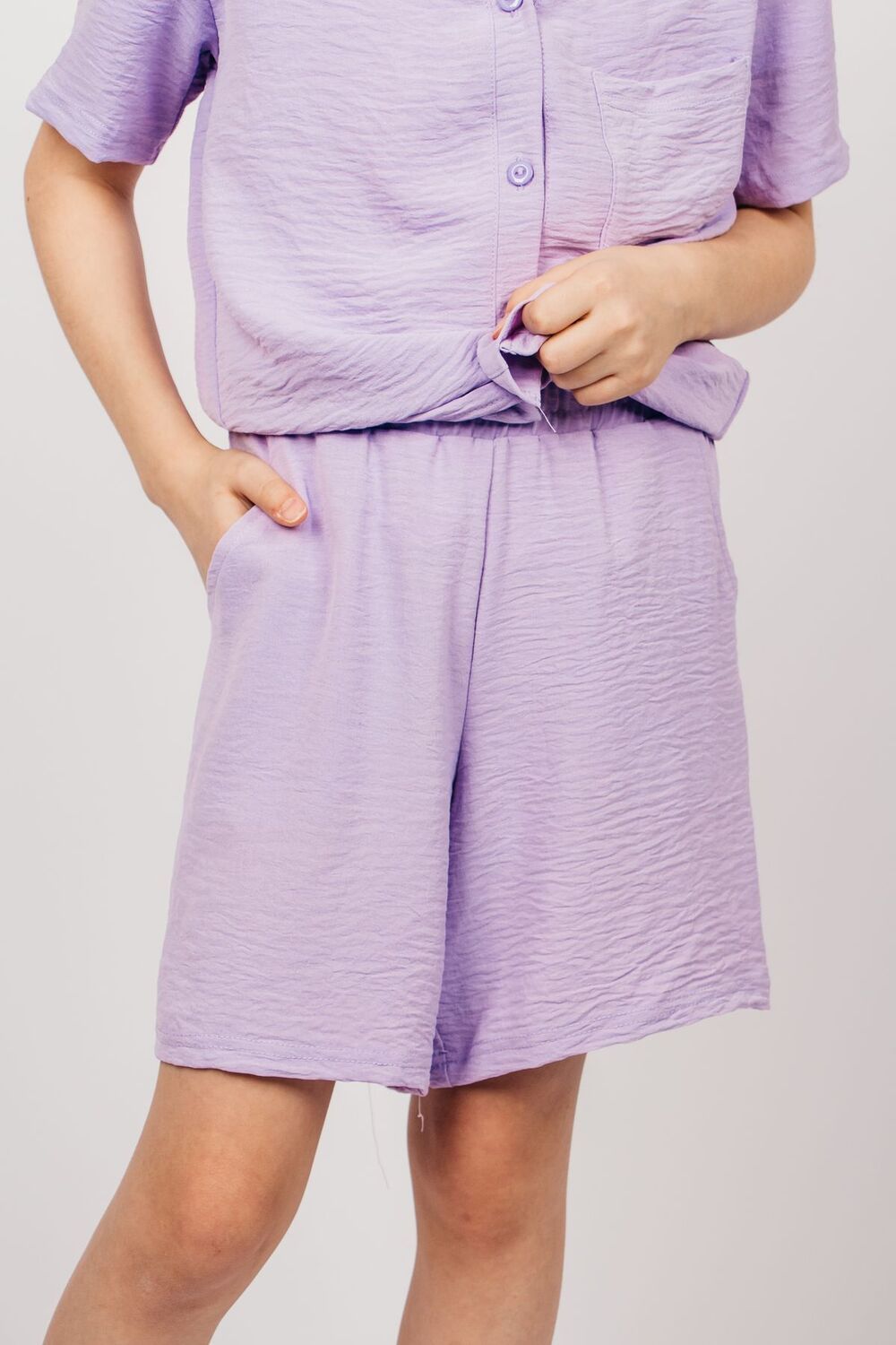 Шорты для девочки 0211 - сиреневый