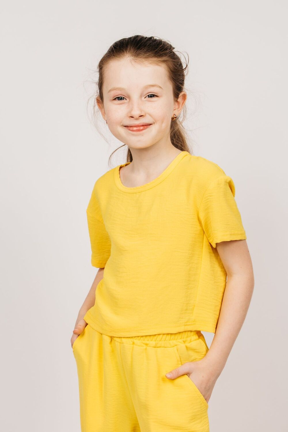 Блузка для девочки 05113 - желтый