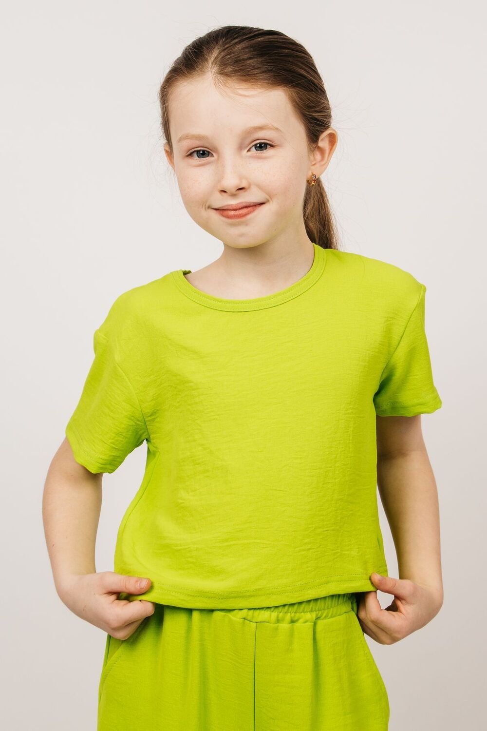 Блузка для девочки 05113 - салатовый