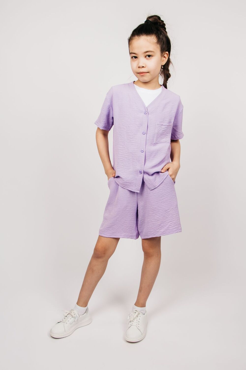 Комплект для девочки  0416 - сиреневый