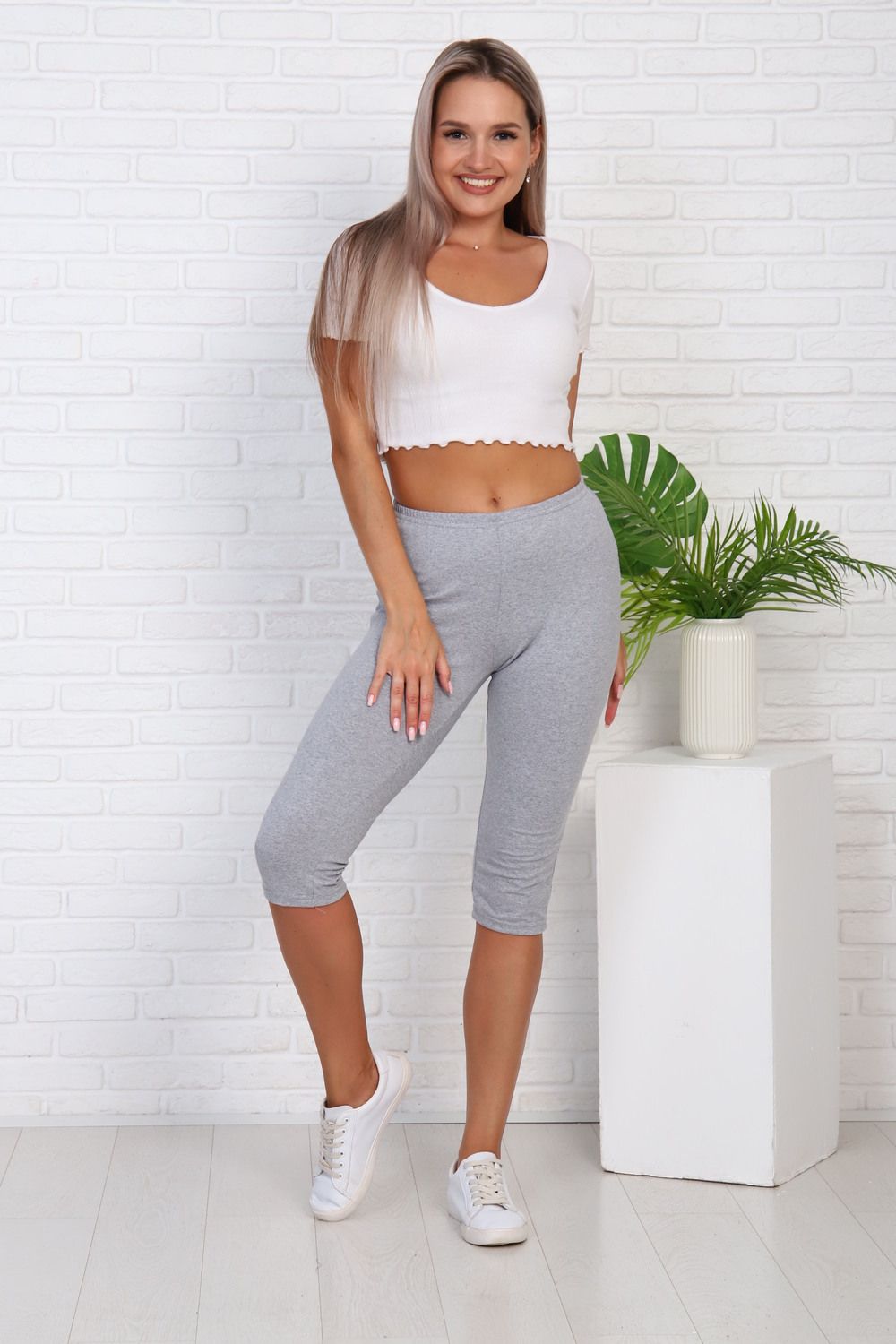 Бриджи 787 - светло-серый