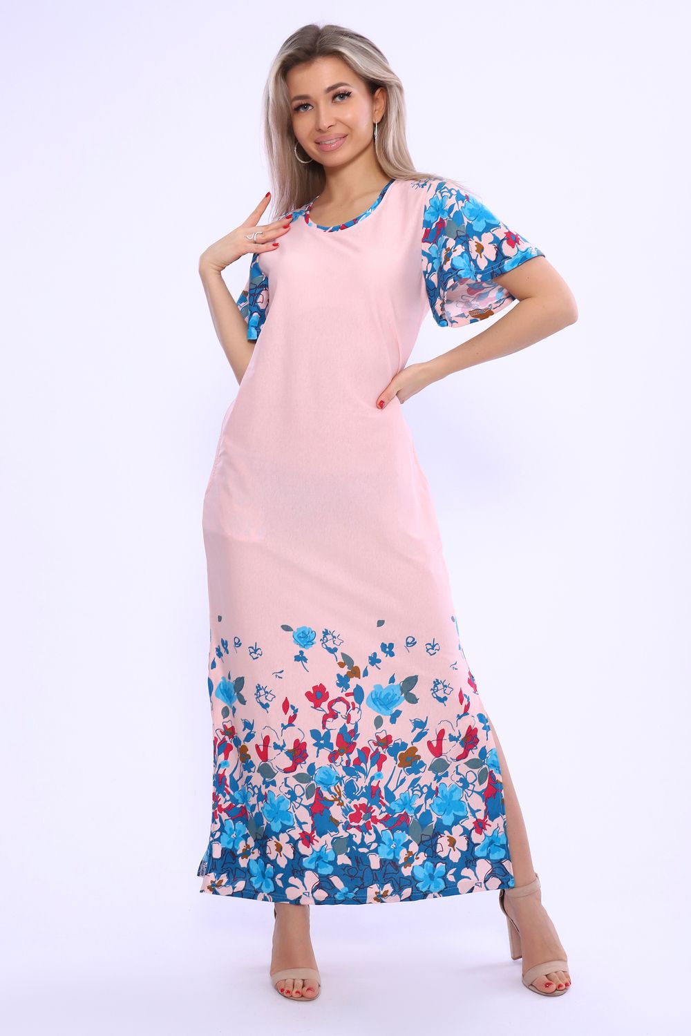 Платье 13158 - розовый