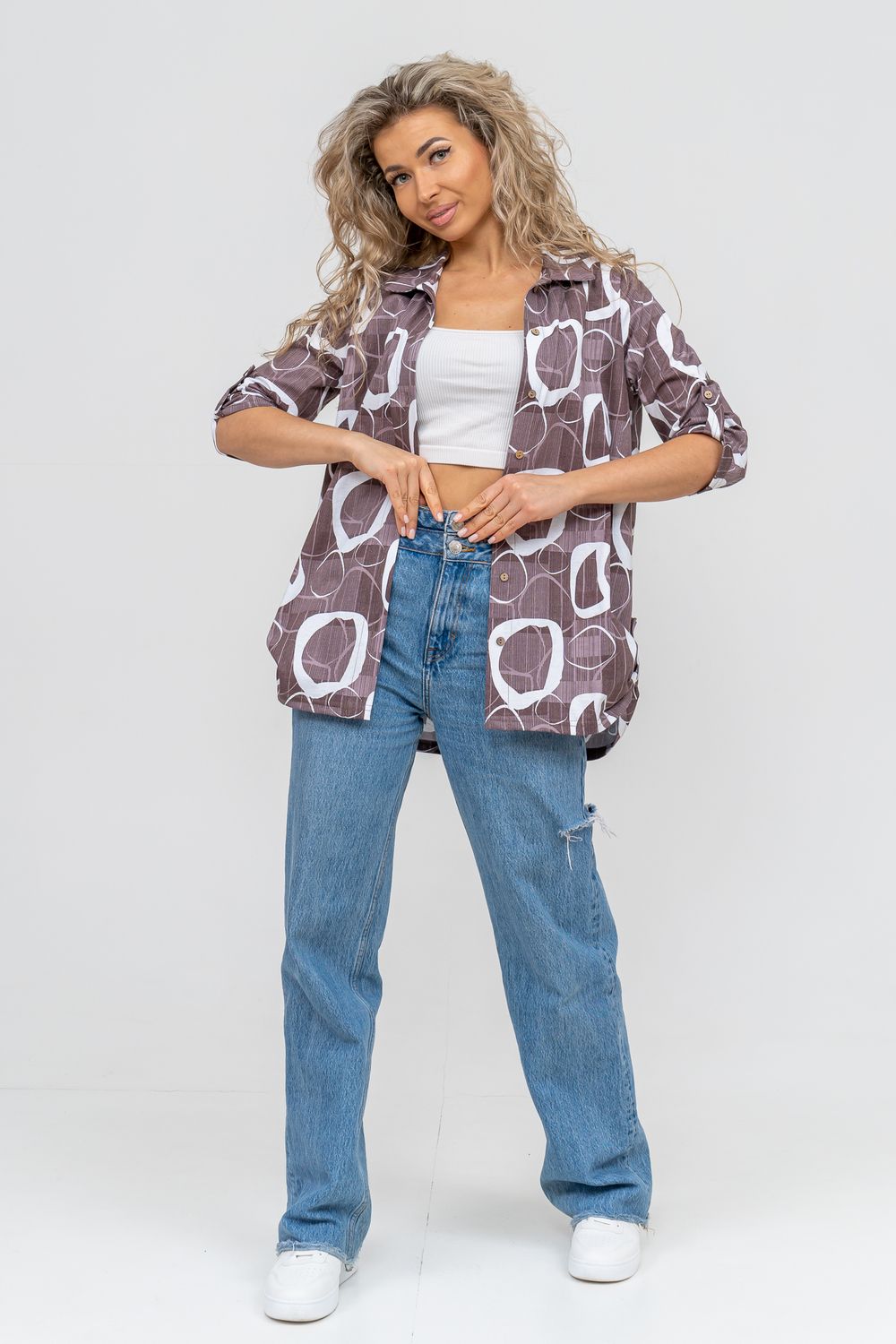 Туника 36723 - зелёный