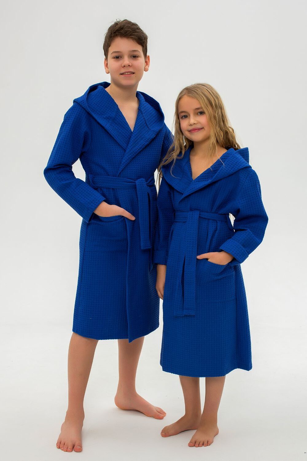 Халат домашний детский ВД - васильковый