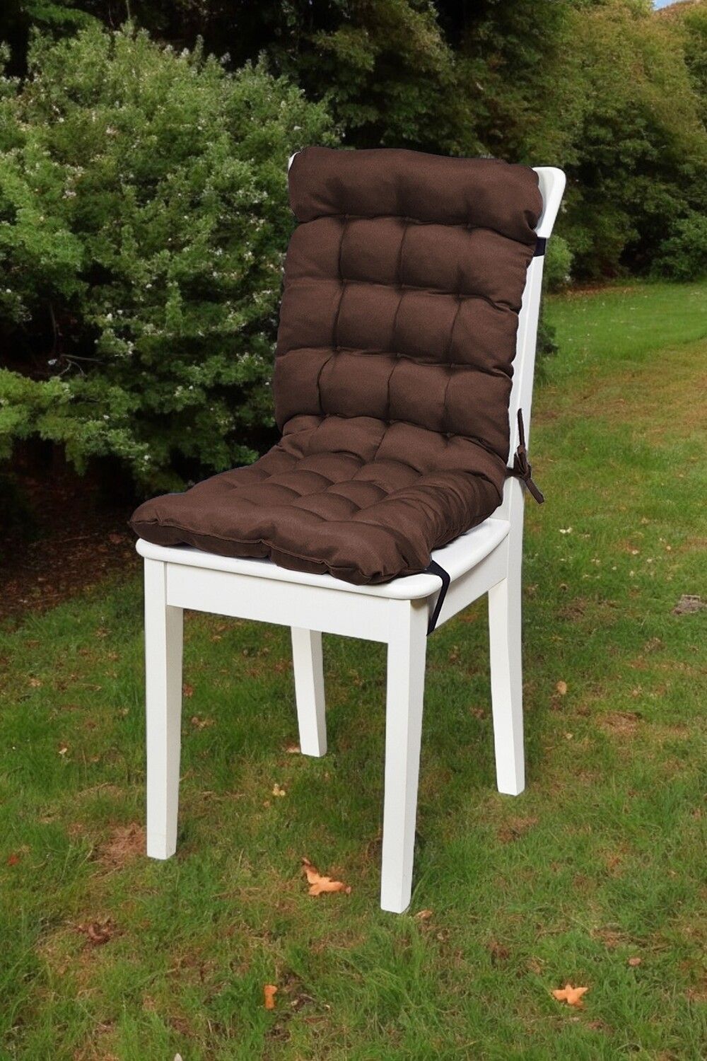 Подушка накидка на стул Сигма 85х40 см - коричневый