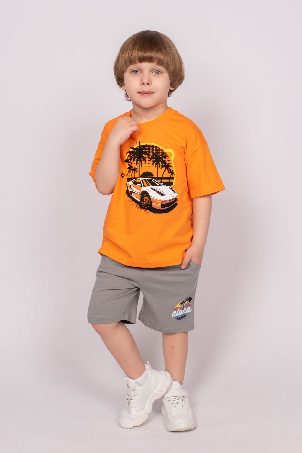 Футболка для мальчика 52355 - оранжевый