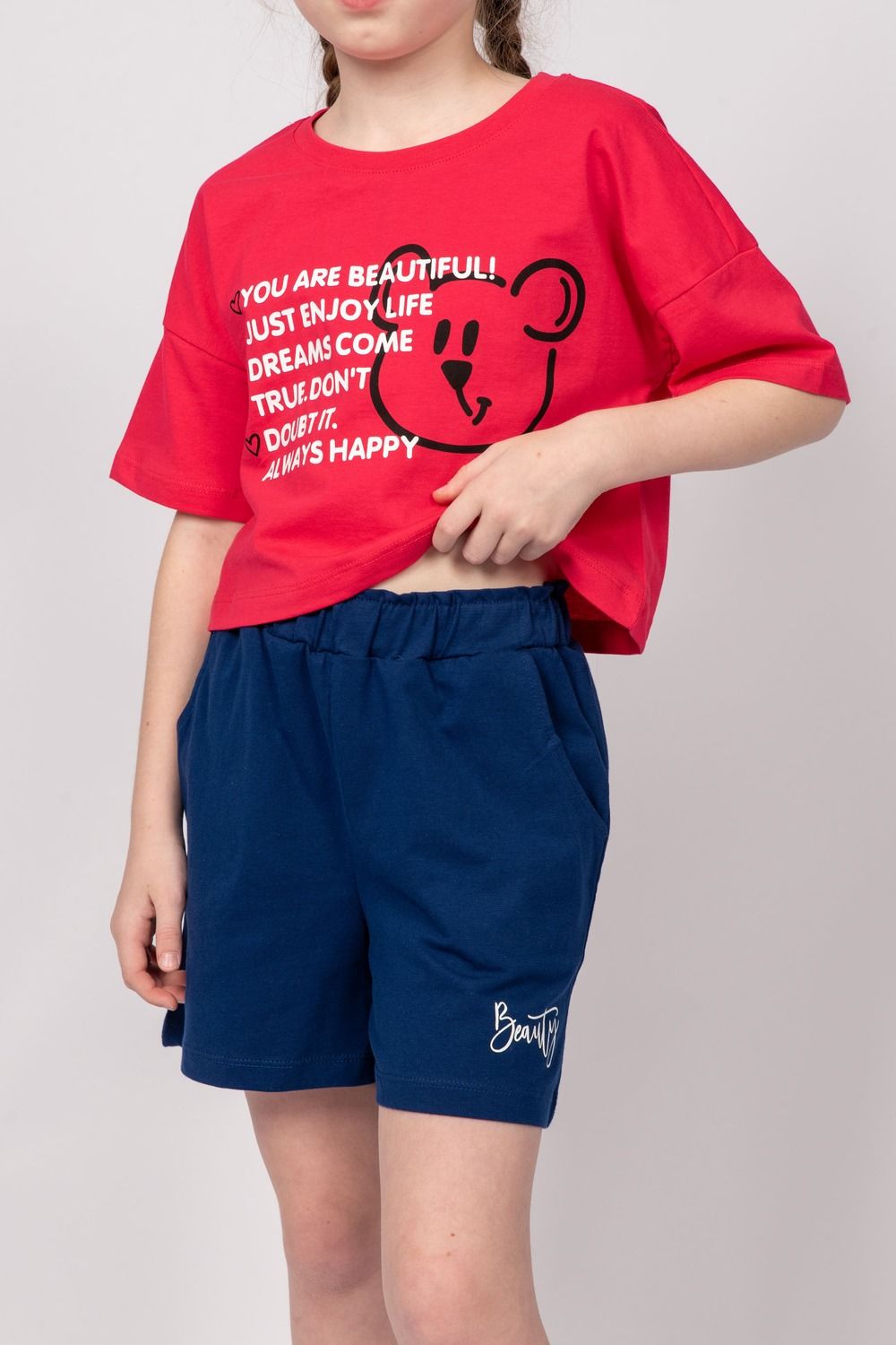 Шорты для девочки 101279 - темно-синий